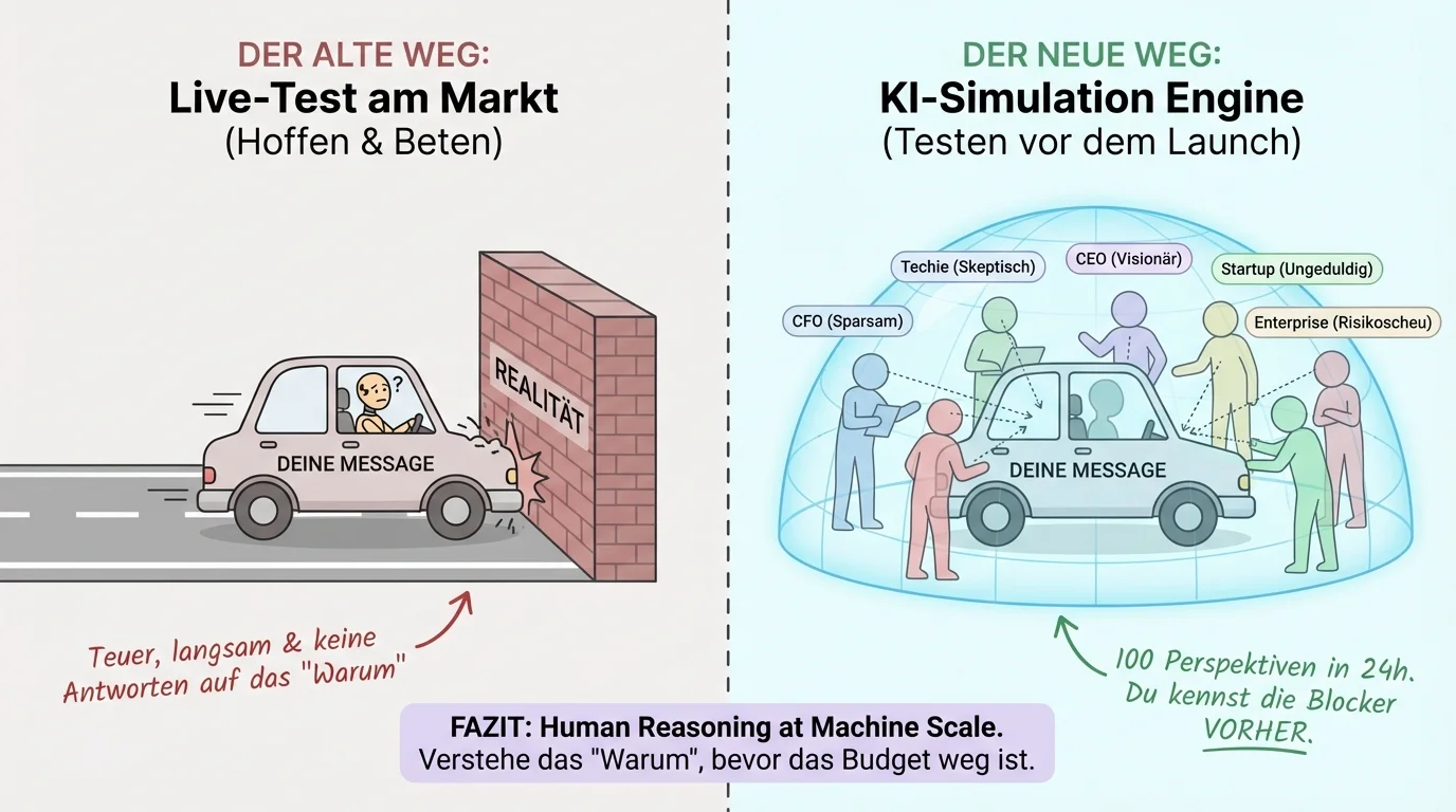 AB Testing - der neue Weg mit KI-Zielgruppen-Simulation